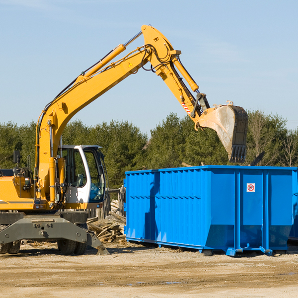 can i choose the location where the residential dumpster will be placed in Trilla